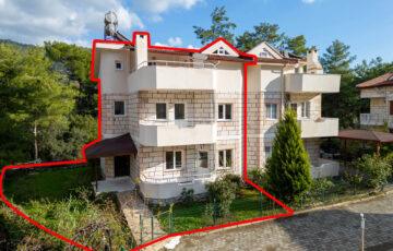 MARMARİS BELDİBİ’NDE 4+1 SATILIK İKİZ BAHÇELİ VİLLA